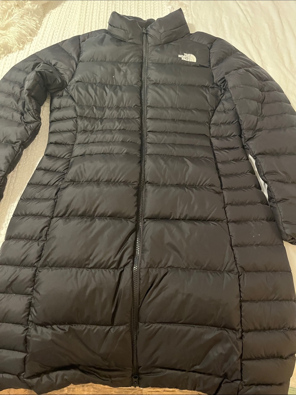 The North Face Women's Black Quilted Long Puffer Jacket